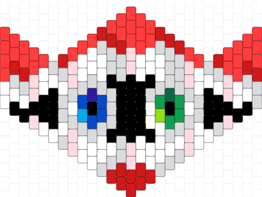CAINE Mask - white,red,mask,tadc,caine,movie,tadc caine,teeth,eyes,mouth