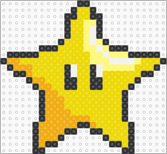 superstar perler! - yellow,star