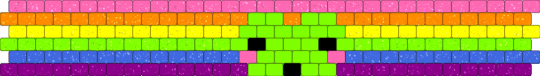 gay frog - pink,green