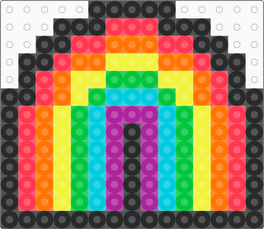 silly little rainbow thing - rainbow,charm,simple,colorful,red,orange,yellow,cotdrainbows