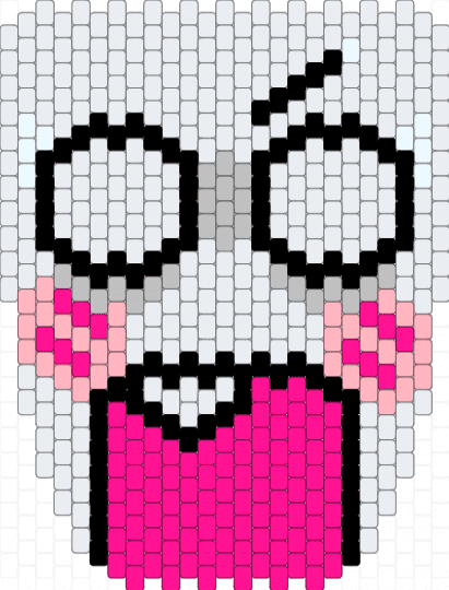 WUH?! full face mask :0 - white,pink,mask,shock,scene,anime,emoticon,emo,internet