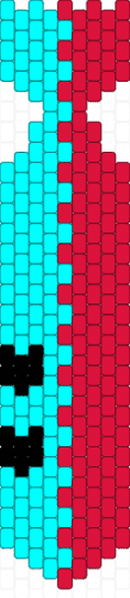 mikuteto halfnhalf tie ^_^ (NO BUTTONS) - light blue,red,hatsunemiku,kasaneteto,miku,teto,mikuteto,tie,half and half