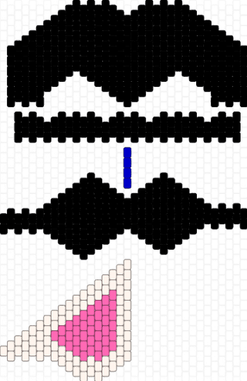 Mask - black,white,pink