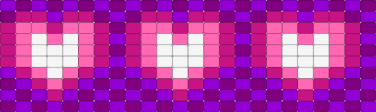 Purple Heart cuff - pink,purple