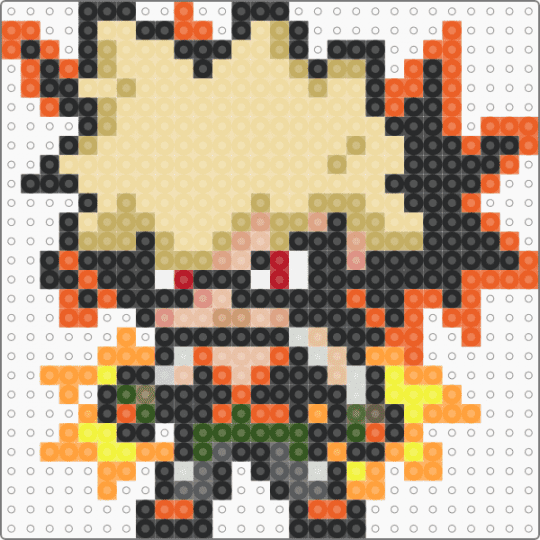 Katsuki Bakugo - katsuki bakugo,anime,cartoon,manga,character,beige,orange