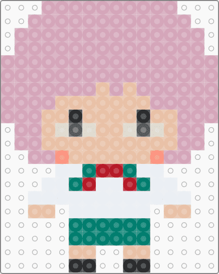 Saiki as a girl - beige, pink