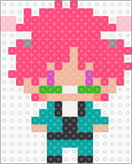 Saiki - beige,red,teal