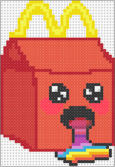 Rainbow McDonald's - yellow,red,happy meal,mcdonalds,food