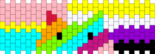 Rainbow cat + pan + nonbinary - pink,yellow,light blue,pride,cat,therian,nonbinary,pansexual,pan
