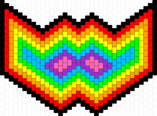 Rainbow mask - yellow,light blue,colorful
