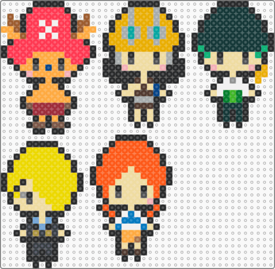 Mugiwara - black,beige,red,orange,yellow,colorful