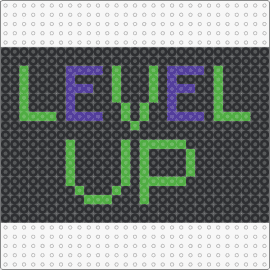 level up perler - video games