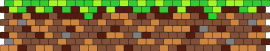 Grass block - minegraft,grass,dirt,block,bracelet,cuff,video game,brown,green