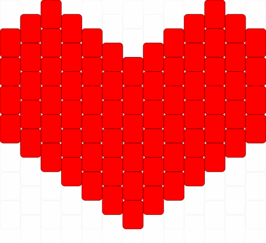heart charm - red