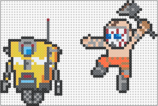 . - claptrap,psycho,borderlands,video game,characters,gaming,character,gray,purple,yellow,beige