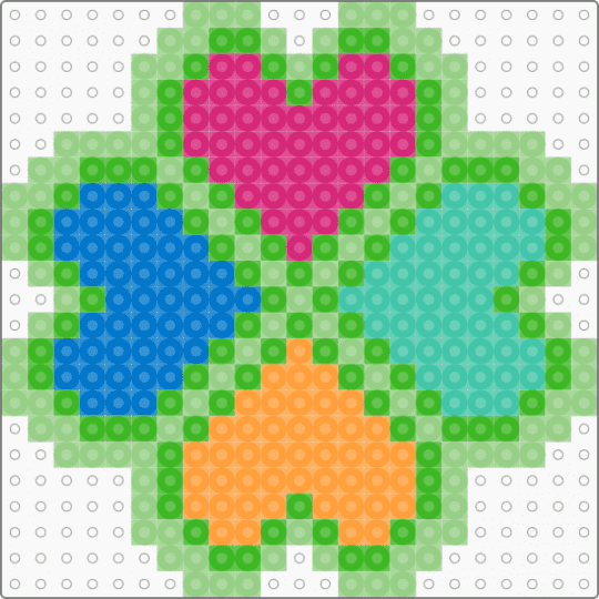 MMJ (More More Jump) Clover - green,teal,project sekai,mmj,more more jump