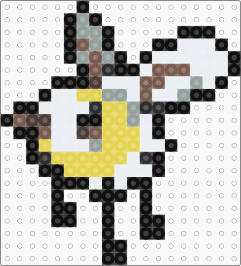 Tiny cutiefly - white,yellow,gray,cutiefly,cutiefly pokemon,pokemon,bug,bug type,bug type pokemon,cute,tiny