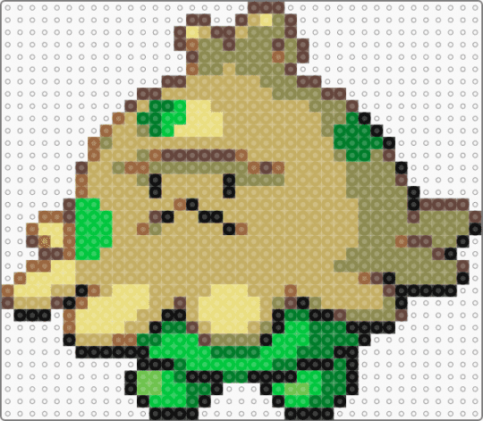 Shroomish | gen 3 Pokemon sprite - beige, gold, green, pokemon, pokemon emerald, pokemon gen 3, pokemon ruby, pokemon sapphire, pokemon sprite, shroomish, sprite