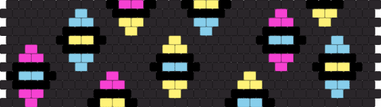 Abstraction Eyes - black,light blue,yellow