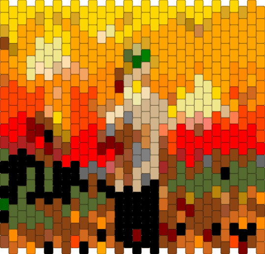 Flower Boy - Tyler, The Creator (album cover) - orange, red, yellow