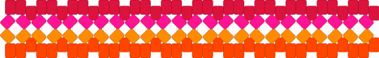 Lesbian Pride Flag X-base cuff - red