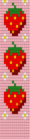 strawberries - pink, red