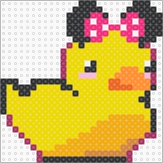 duck - rubber ducky,duck,minnie mouse,bow,animal,yellow