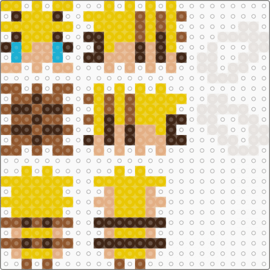 Minecraft Bee - yellow,beige
