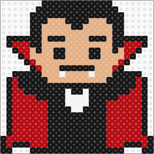 Dracula - beige, black, red