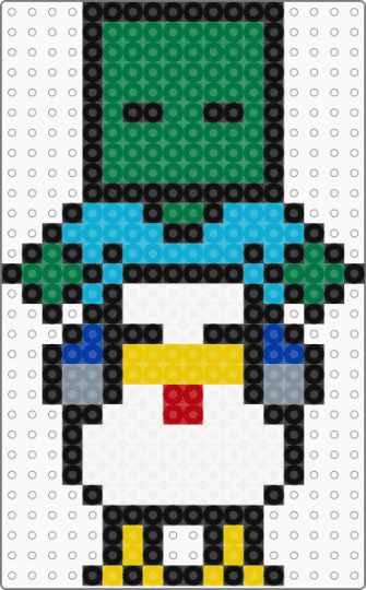 Zombie Chicken - chicken jockey,minecraft,gaming,video game,green,light blue