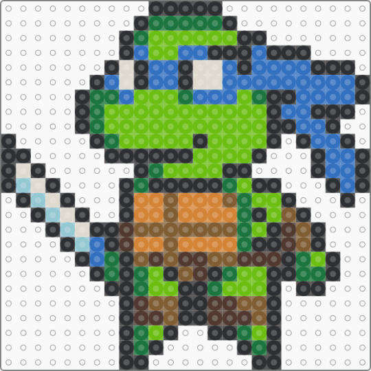 Leonardo Pixel - blue, green