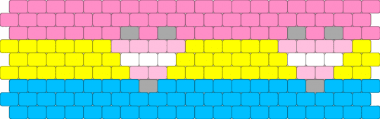 pan demigirl love - pink,yellow,light blue