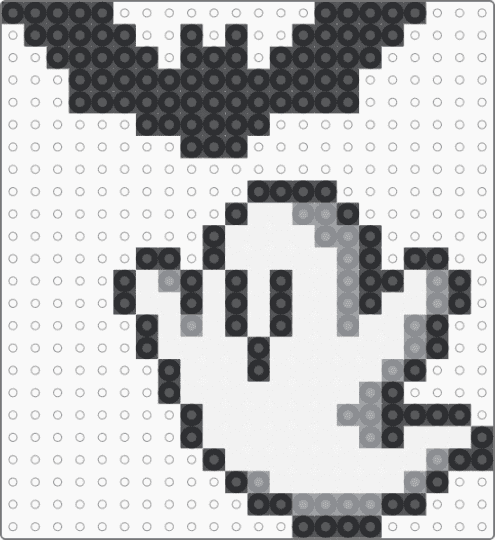 Ghost and Bat - white