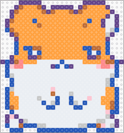 Hamster Club Hank - white,blue,purple,orange,hamster,cute