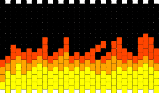 Fire cuff - yellow