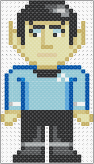 Spock - tv show,character,alien,vulcan,scifi,light blue,beige,yellow,star trek,science fiction,spock