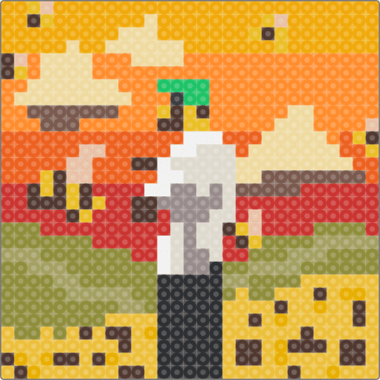 Flower Boy - yellow,orange,gold,beige