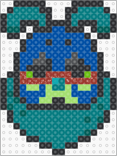 Squirm [dandys world + stylized] - teal,blue,squirm,bookworm,caterpillar,dandys world,dw,toon