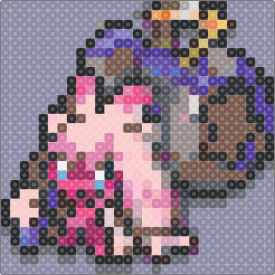 Tinkaton Pixel Spirte - gray,tan,beige,pink