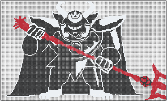 King Asgore Dreemurr - Undertale - black,white,red,undertale,deltarune,gaming,cool,large,battle