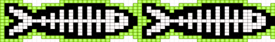 fish(reworked a few beads SO it SHOULD be a inf belt thing - green,white