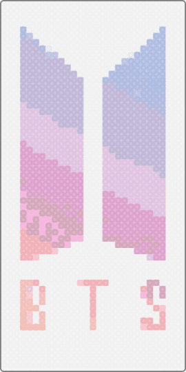 BTS Logo - pink, white
