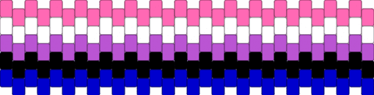 genderfluid cuff - pink,purple