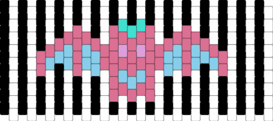 bat cuff v2 - white,pink,light blue