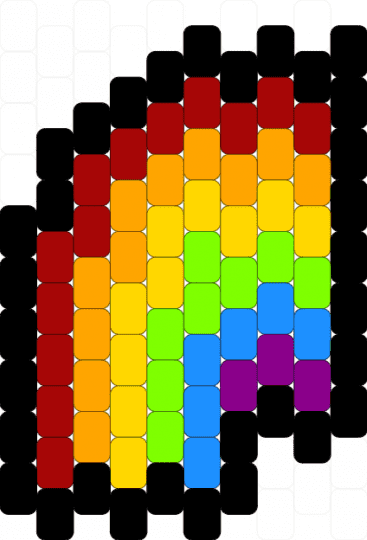rainbow emoji - red,orange,yellow,green