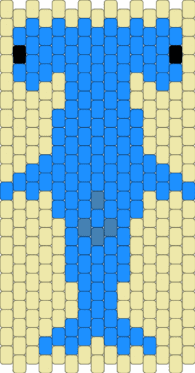 hammerhead shark - light blue, yellow