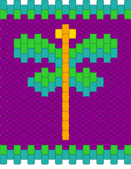 dragonfly - teal,pink