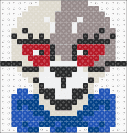 Vanny Head - gray,beige,blue,fnaf,security breach,vanny,killer