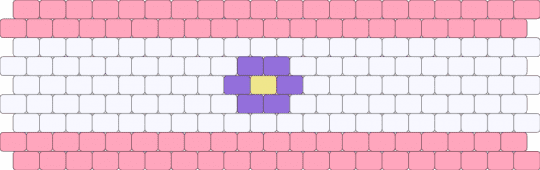 Sapphic odd peyote cuff - white,pink,sapphic,wlw,nblw,odd peyote,pride,cuff,flag,lgbtq