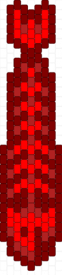 Red skeleton fish tie (THIS IS A REMIX) - brown,red